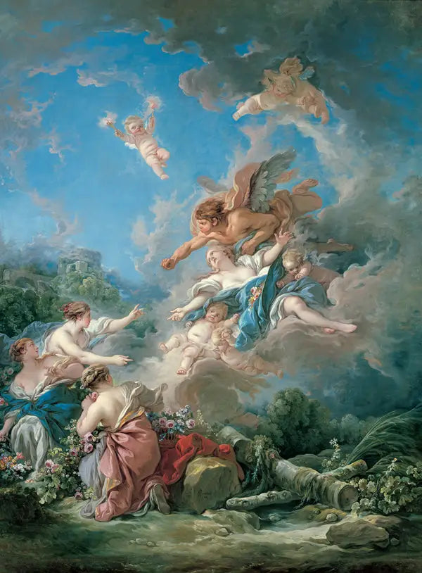 Borée tar bort Oreithyie - François Boucher