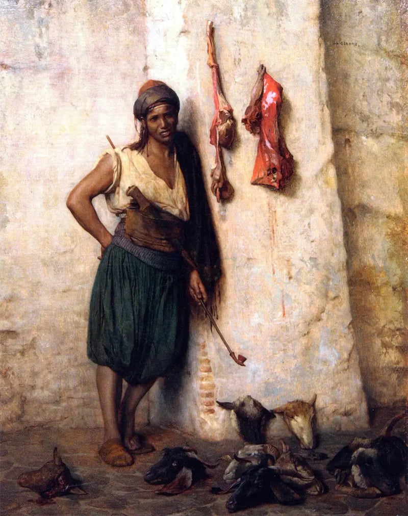 Turkisk boucher i Jerusalem - Jean-Léon Gérôme