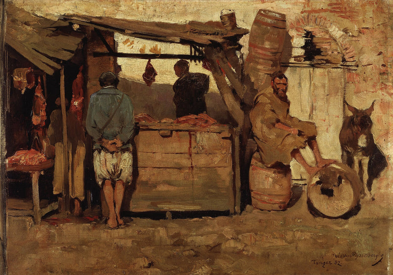 Boucherie au Maroc - Théodore van Rysselberghe