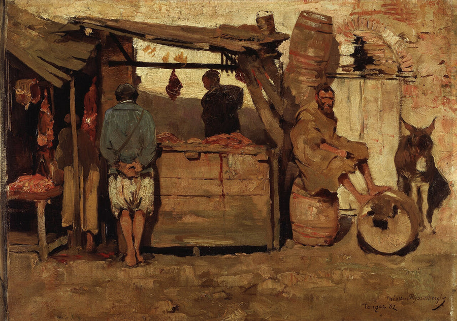 Boucherie au Maroc - Théodore van Rysselberghe