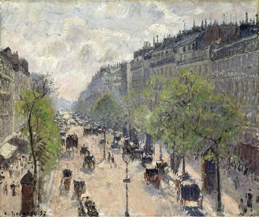 Boulevard Montmartre, Våren - Camille Pissarro