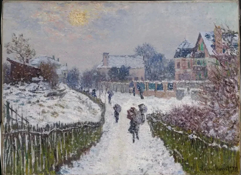 Boulevard Saint-Denis, Argenteuil, på vintern W357a - Claude Monet