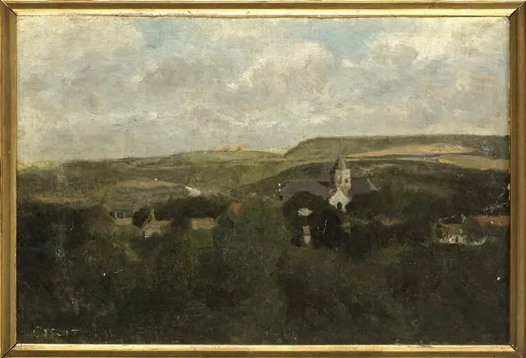 Boulogne-sur-Mer, en del av staden - Jean-Baptiste Camille Corot