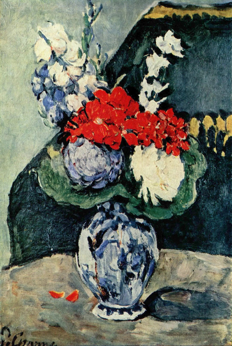 Bukett i lilla Delft - Paul Cézanne