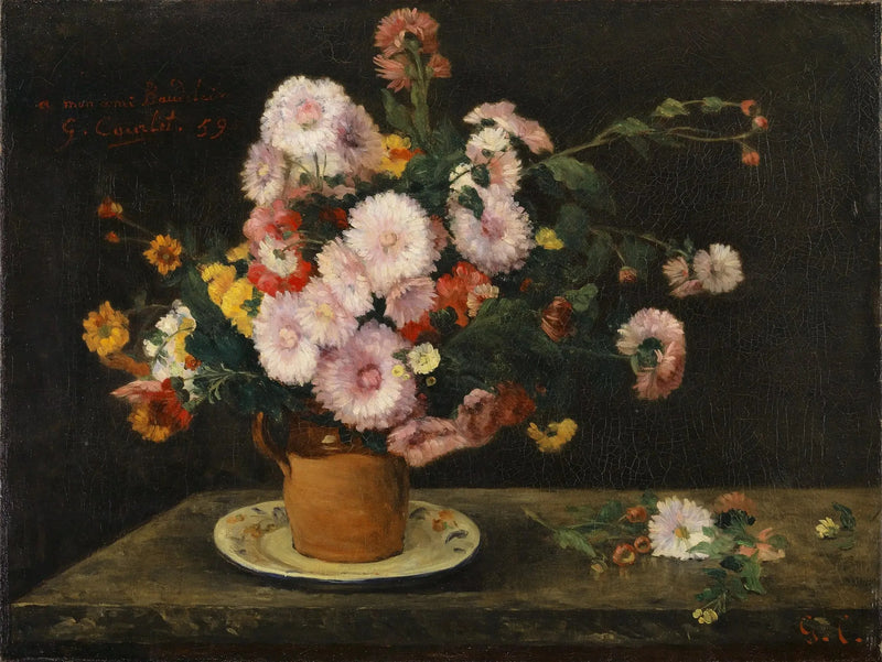 Asterbukett - Gustave Courbet