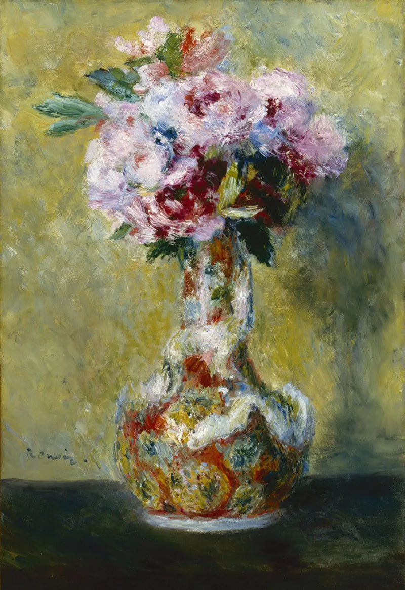 Bukett i en vas - Pierre-Auguste Renoir