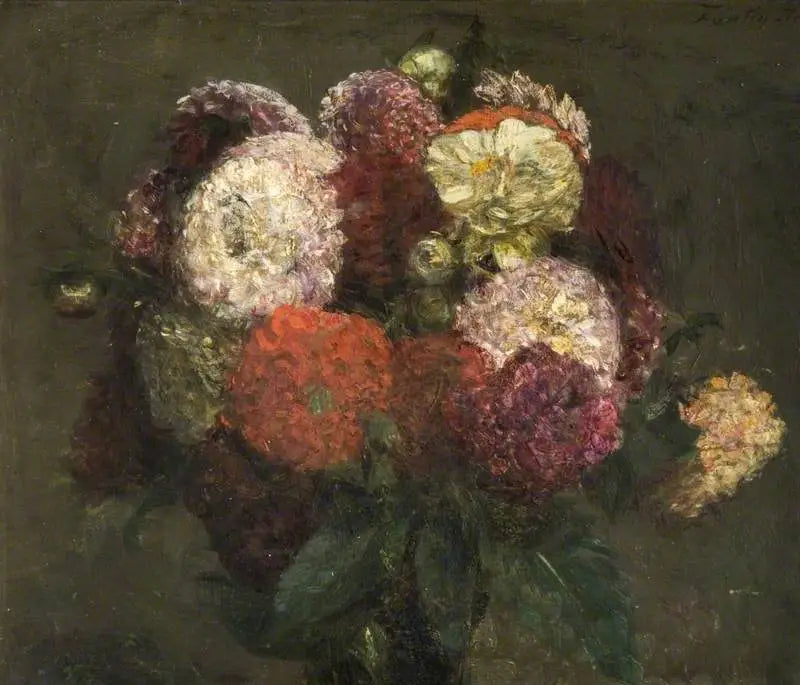 Dahliorbukett - Henri Fantin-Latour