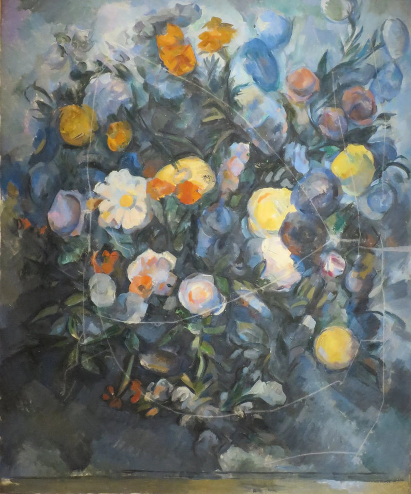 Blomsterbukett, efter Delacroix - Paul Cézanne