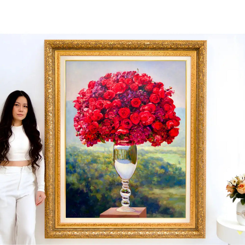 Bukett av rosor | 100 x 130 cm