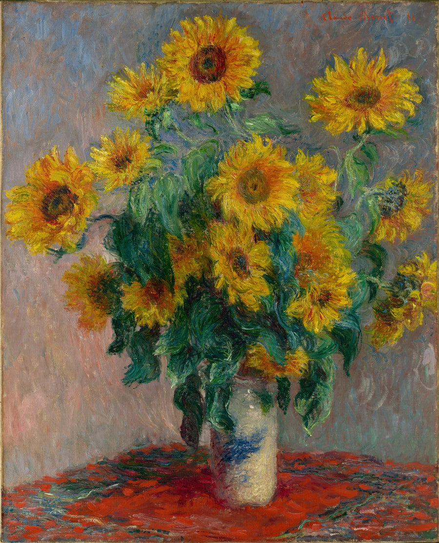 Bukett solrosor W628 - Claude Monet