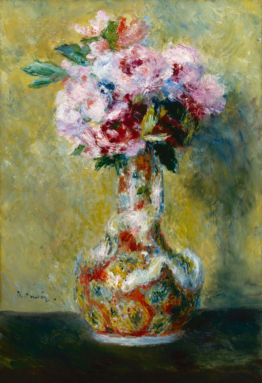 Bukett i en vas - Pierre-Auguste Renoir