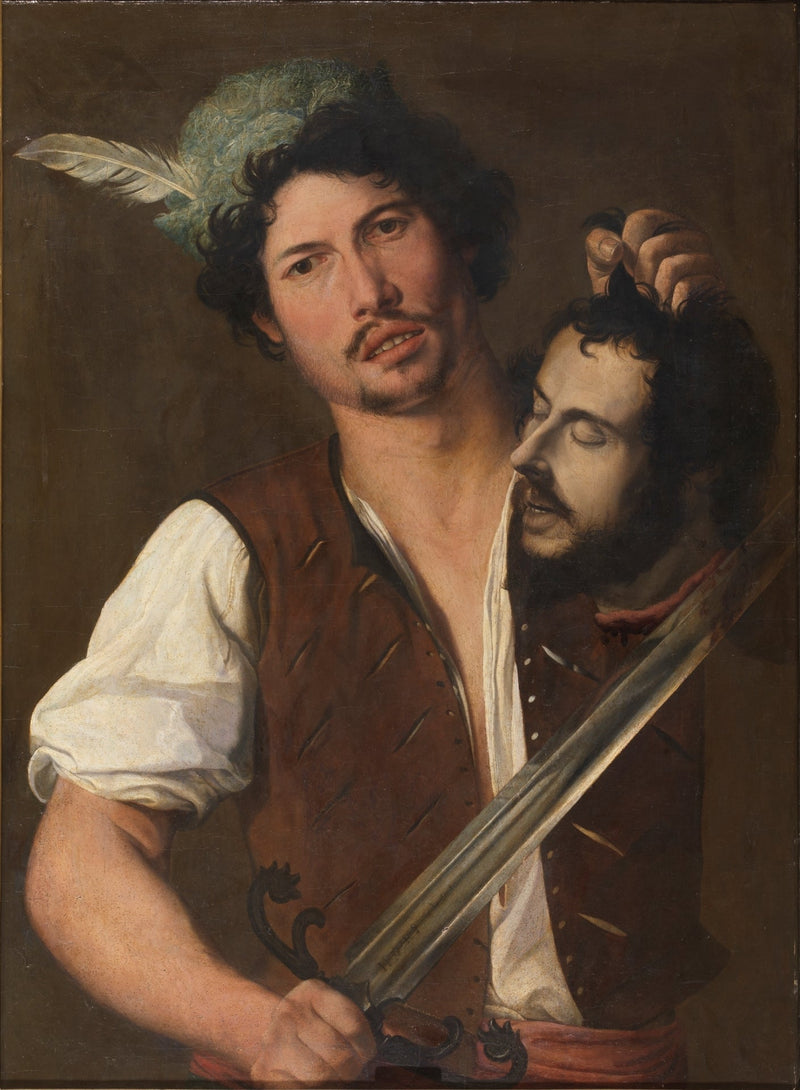 Bourreau med Jean-Baptistes huvud - Orazio Gentileschi