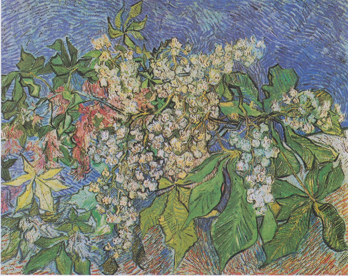 Kastanjegrenar i blom - Vincent van Gogh