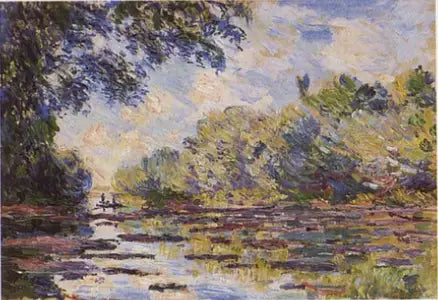 Seine-arm vid Giverny - Claude Monet