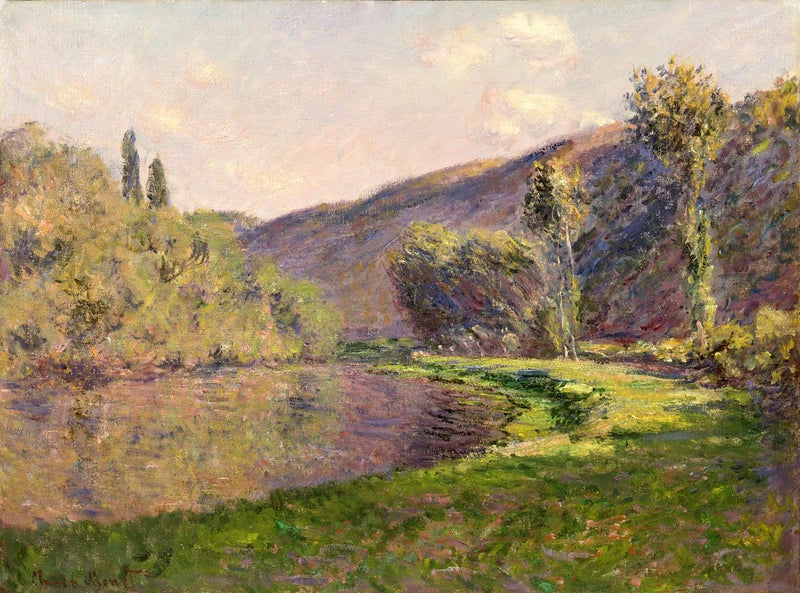 Le Bras de Jeufosse, eftermiddagseffekt - Claude Monet