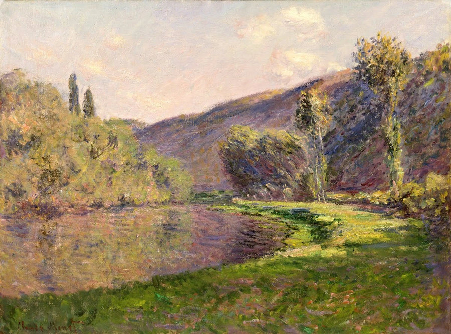 Le Bras de Jeufosse, eftermiddagseffekt - Claude Monet