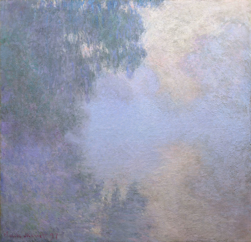Bras de Seine, dimma, Chicago W1475 - Claude Monet