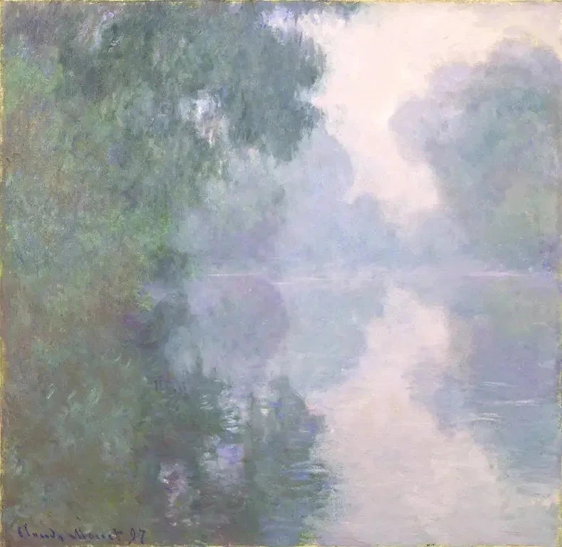 Seine vid Giverny, dimmor, Raleigh W1474 - Claude Monet