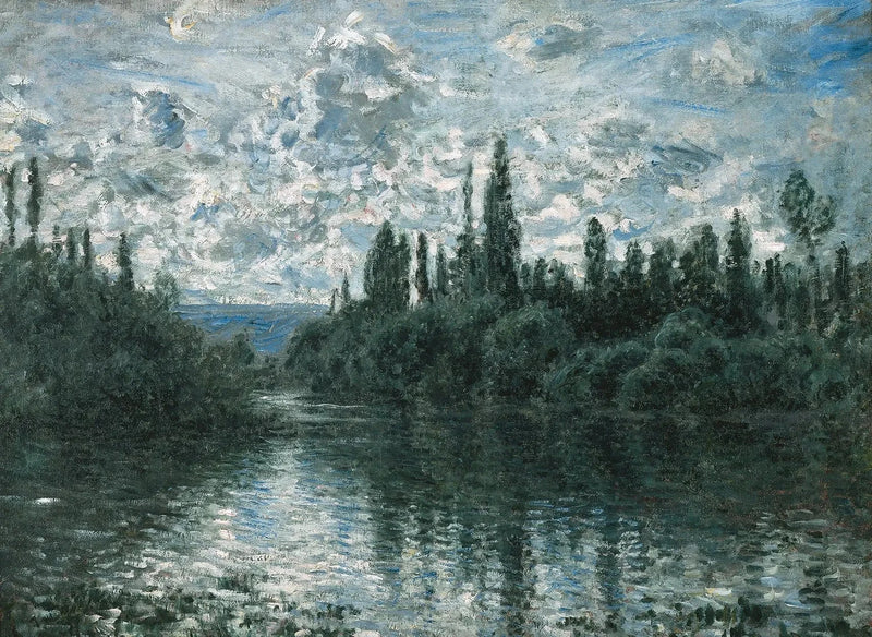 Bras de la Seine nära Vétheuil W482 - Claude Monet