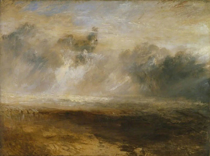 Brytare på en platt strand - J. M. W. Turner