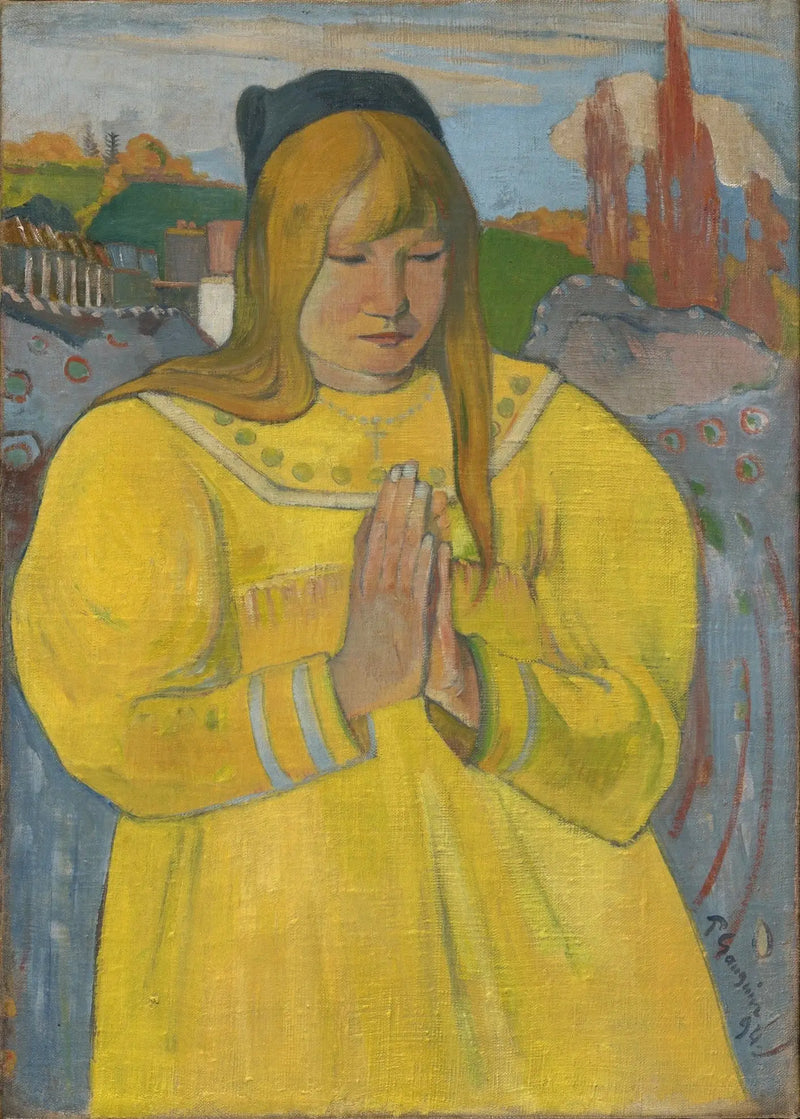 Bretonne i bön - Paul Gauguin