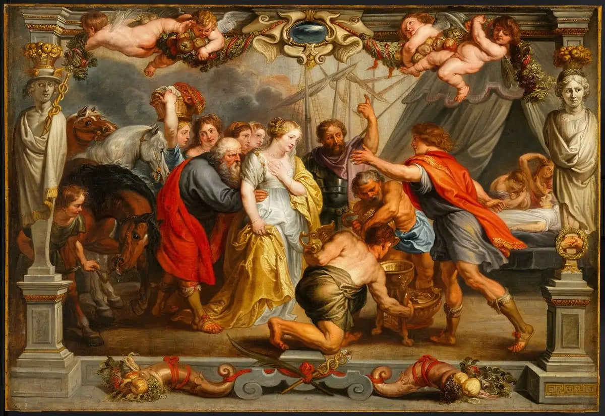 Briséis revenant à Achille - Peter Paul Rubens image 1 reproduction réalisée par Alpha Reproduction