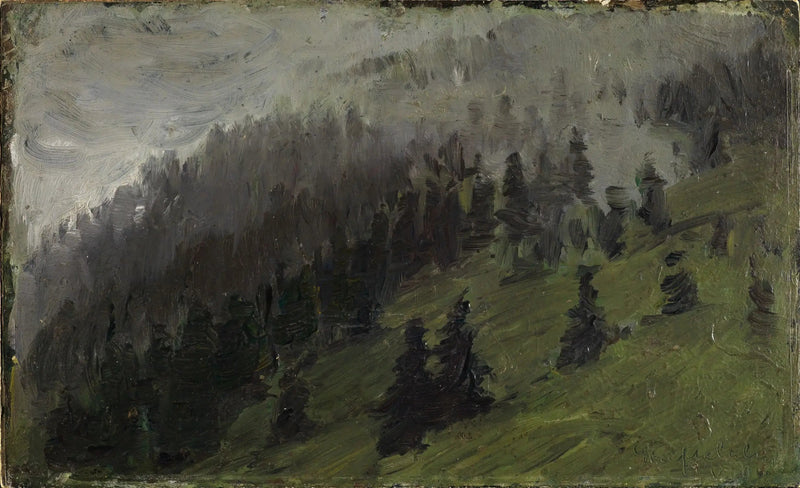 Dimma mellan granarna - Franz Marc