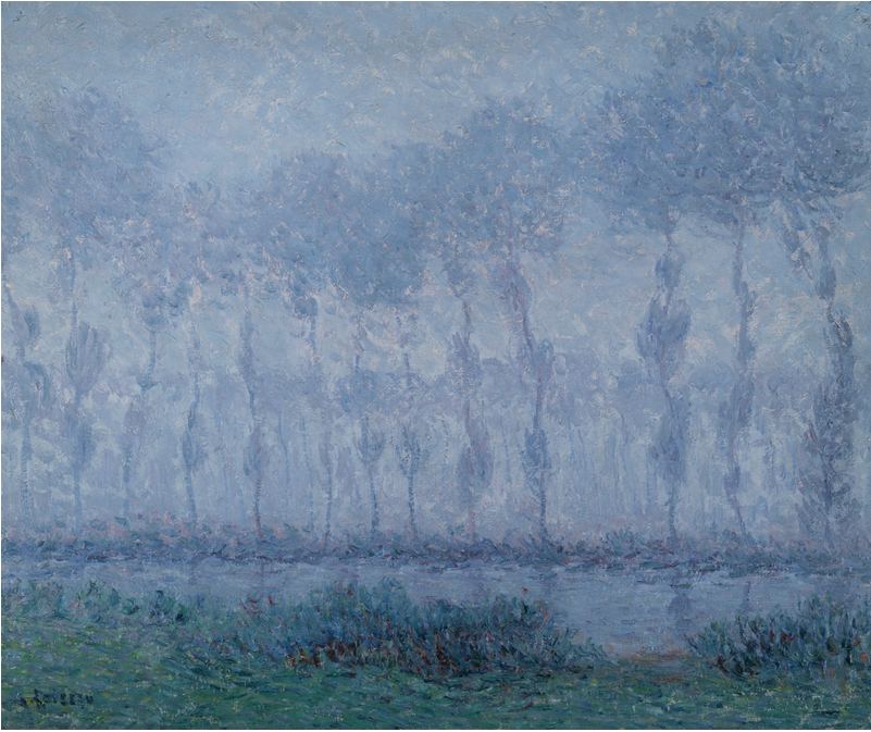 BRUME SUR L’EURE, SAINT-CYR - Gustave Loiseau image 1 tableau peint à l’huile sur toile