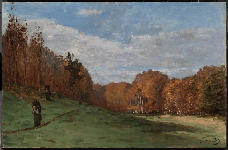 Skogshuggarna i utkanten av skogen W18 - Claude Monet
