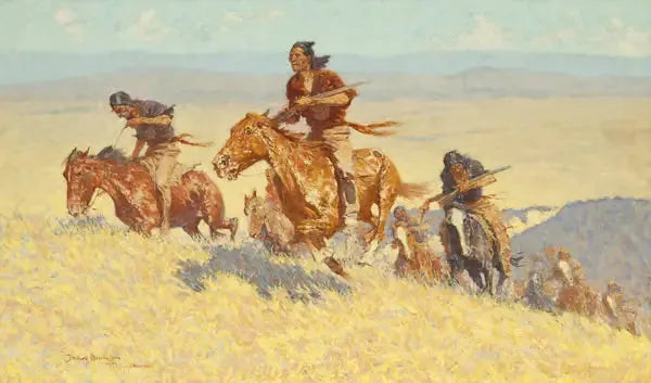 Buffalo Runners - Big Horns bassäng - Frederic Remington