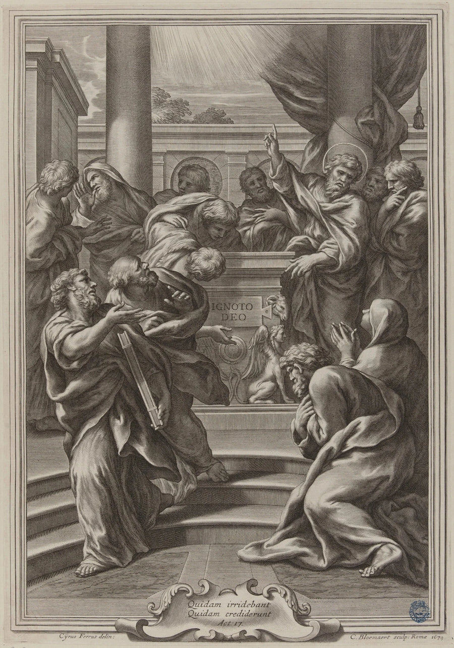 Sankt Paul predikar i Aten - Raphael Sanzio