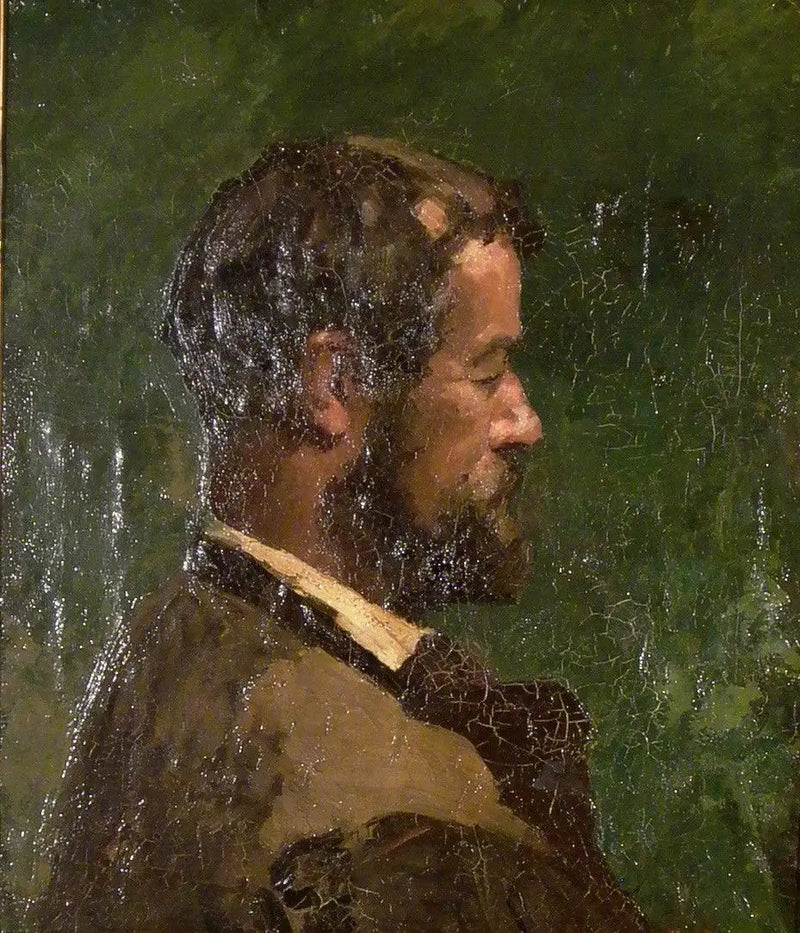 Manprofil i profil - Gustave Courbet