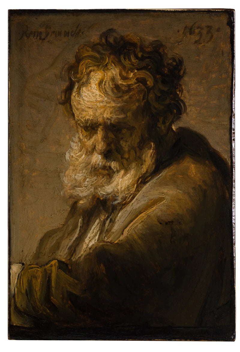 Byst av en gammal skäggig man - Rembrandt