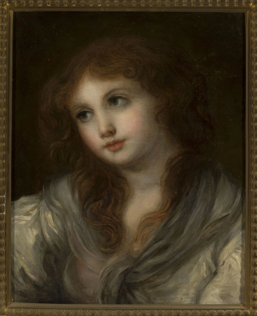 Buste av en flicka - Jean-Baptiste Greuze