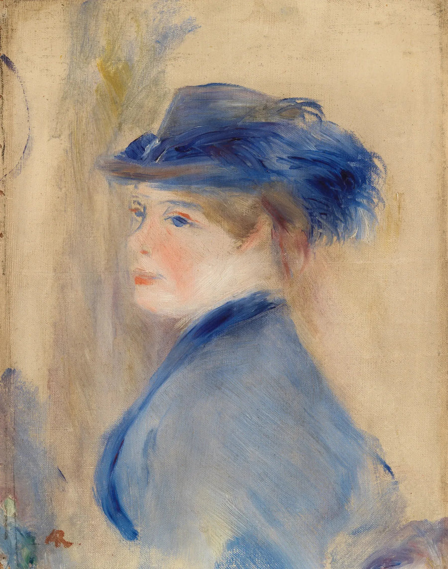Kvinnohuvud - Pierre-Auguste Renoir