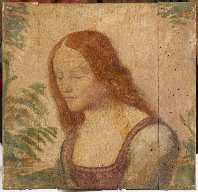 Ung flicka med löst hår - Bernardino Luini