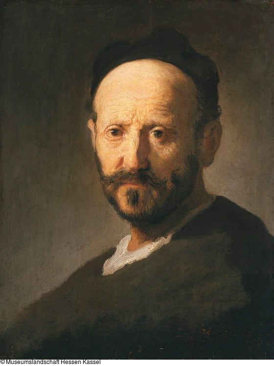 Manlig byst med keps - Rembrandt