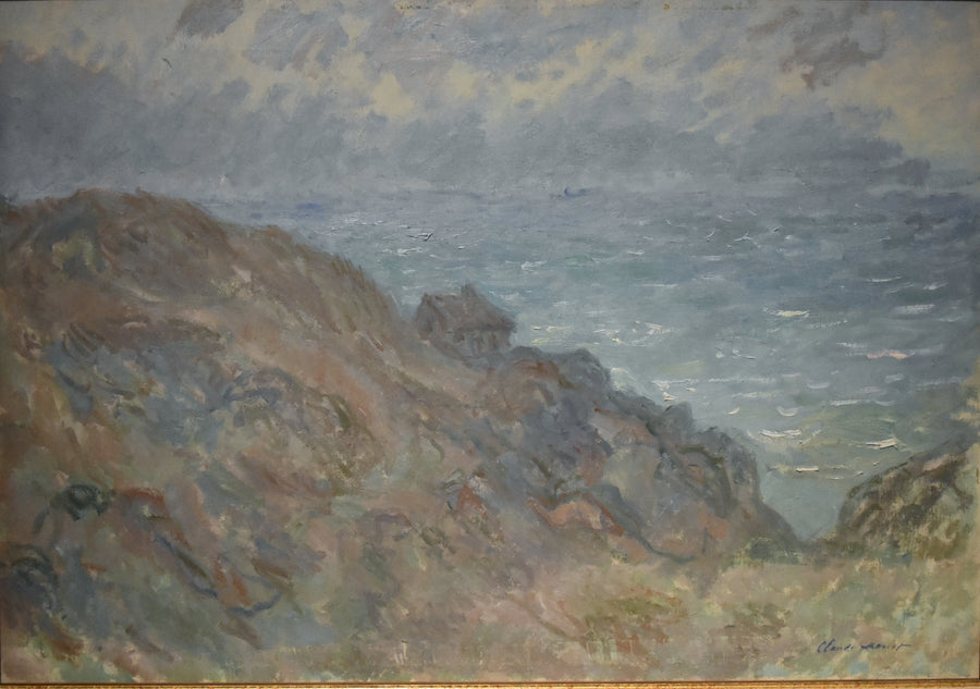 Stuga på klipporna nära Varengeville - Claude Monet