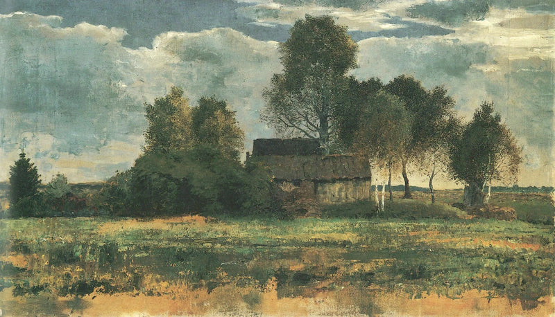 Landshyddor i mossa från Dachau - Franz Marc