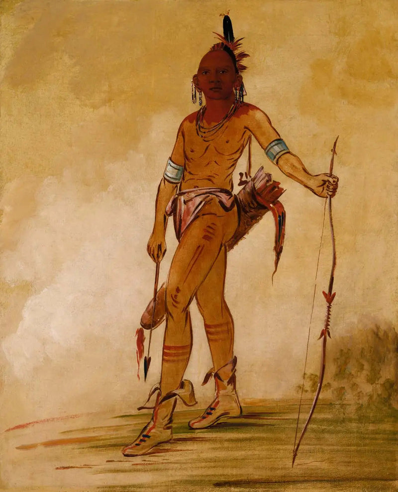 Cáh-he-ga-shín-ga, liten chef - George Catlin