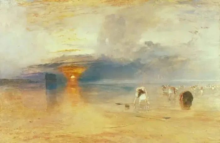 Calais Sands vid lågvatten - Poissards samlar bete - J. M. W. Turner