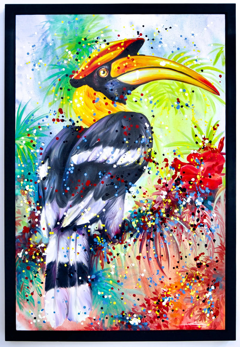 Popkonst Hornbill | 80 x 120 cm