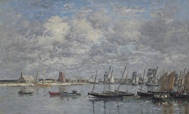 Camaret, hamnen - Eugène Boudin