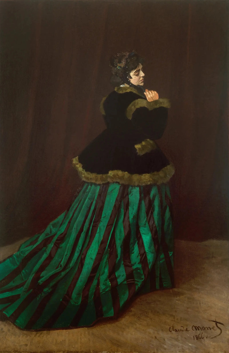 Camille eller Kvinnan i den gröna klänningen W65 - Claude Monet