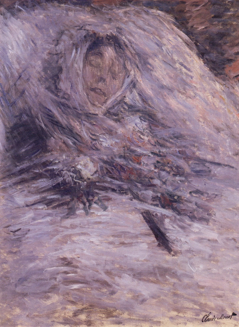 Camille på sin dödsbädd - Claude Monet