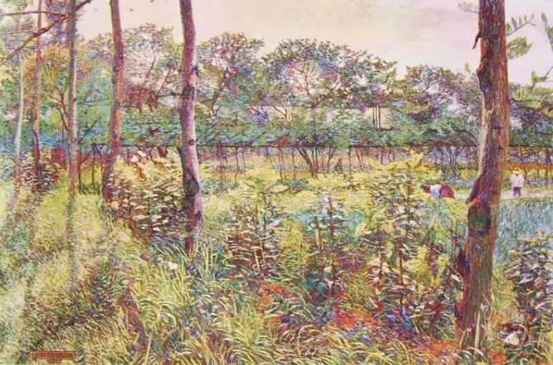 Lombardisk landskapsmålning - Umberto Boccioni