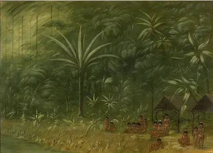 Cocomas lägerplats - Blick mot stranden - George Catlin