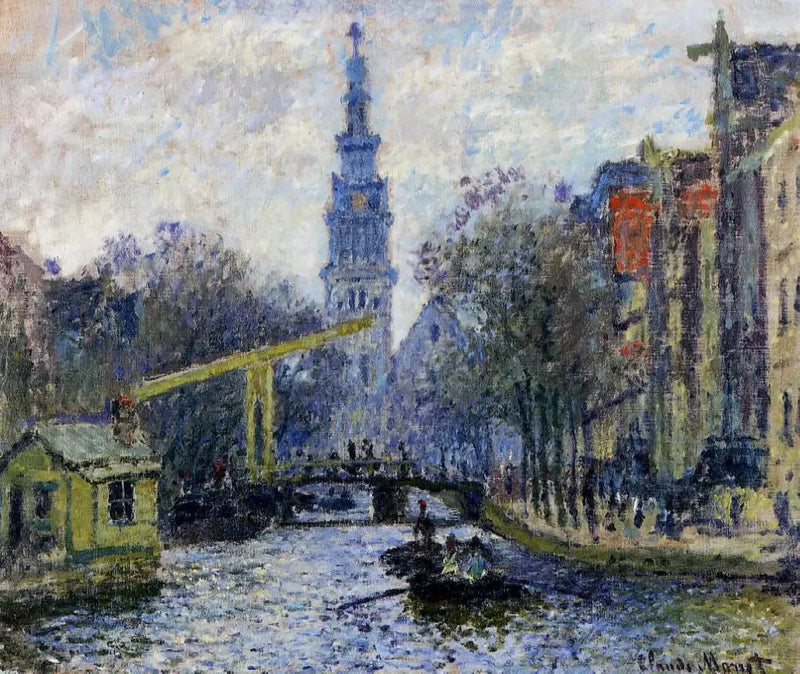 Kanal i Amsterdam - Claude Monet