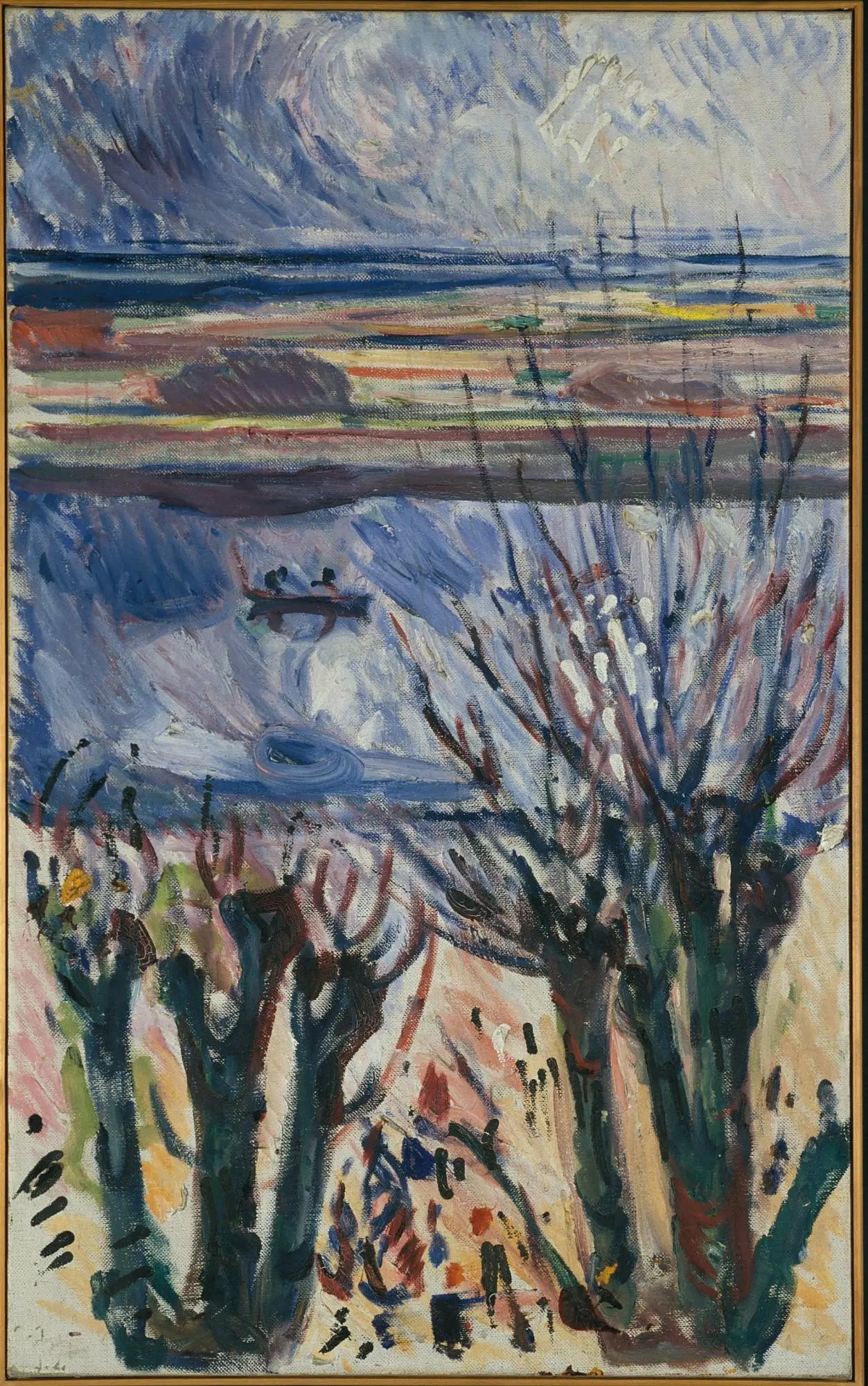 canal à Warnemünde - Edvard Munch image 1 reproduction d’œuvre d’art à l’huile
