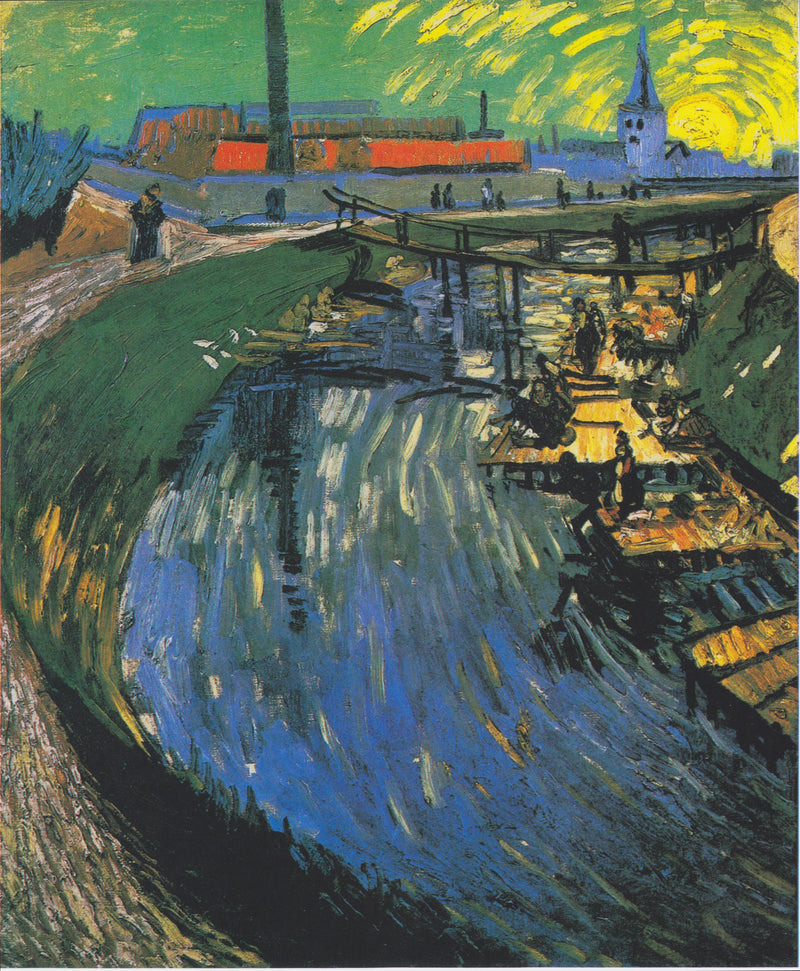 Kanal med kvinnor som tvättar sig - Vincent van Gogh